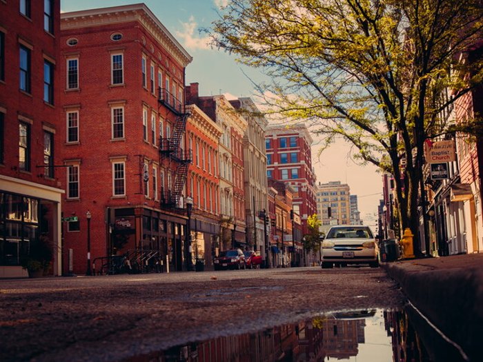 Cincinnati historic brick street